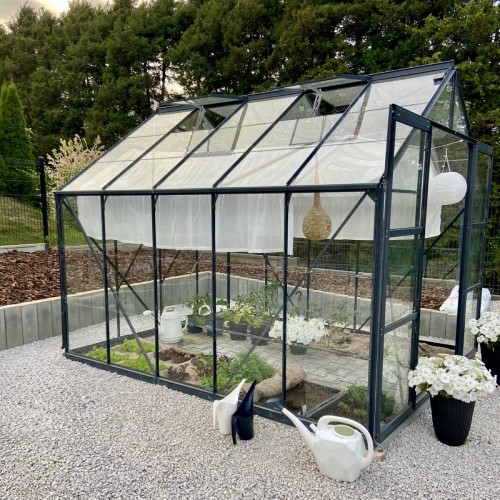 szklarnia ogrodowa ze szkła hartowanego Laurus 8,1m2 aluminiowa premium czarna antracytowa.jpg