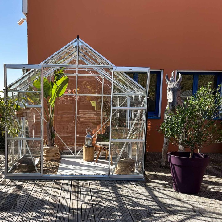 Wysoka Aluminiowa szlarnia ogrodowa 4,90m²