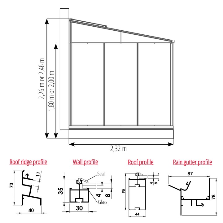 (EN) Plan with profiles Luxia lean to 2,32m.jpg
